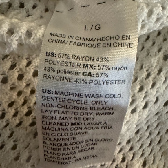 White House Black Market‎ White Crochet Pointelle Pullover The Summit Top - Picture 10 of 10